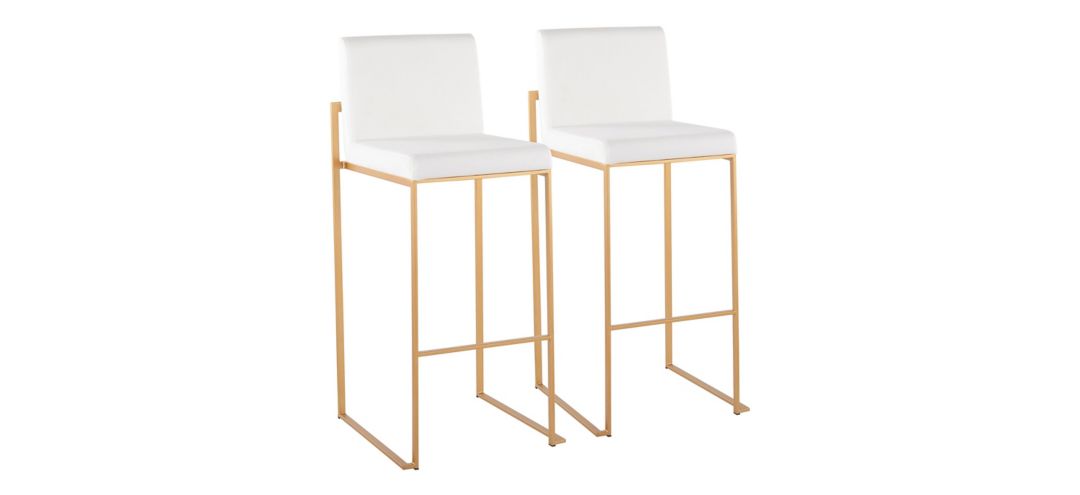 Fuji High Back Barstool - Set of 2