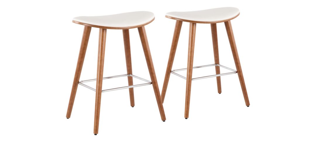 Saddle Counter-Height Stool - Set of 2