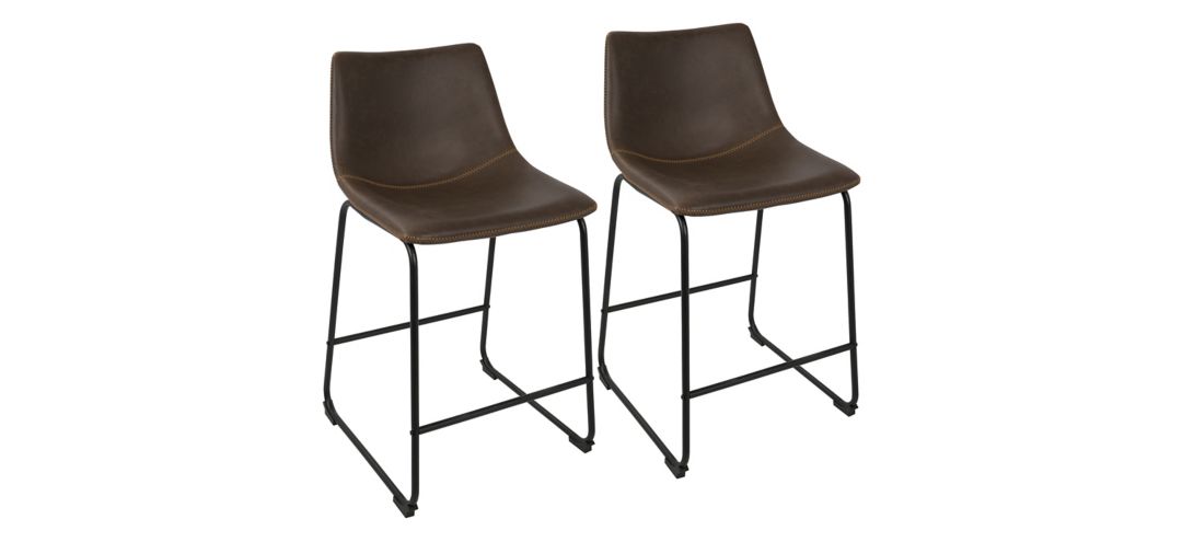 758491350 Duke Counter-Height Stool - Set of 2 sku 758491350