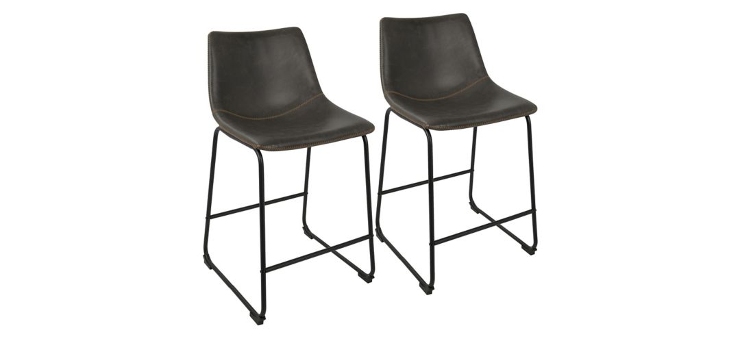 760491350 Duke Counter-Height Stool - Set of 2 sku 760491350