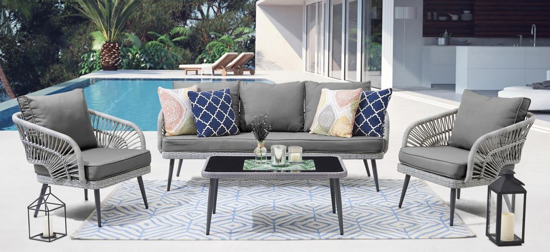 247201520 Riviera 4-pc Patio Conversation Set sku 247201520