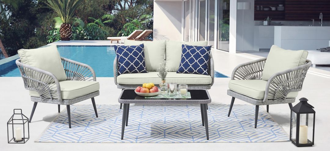 248201610 Riviera 4-pc Patio Conversation Set sku 248201610