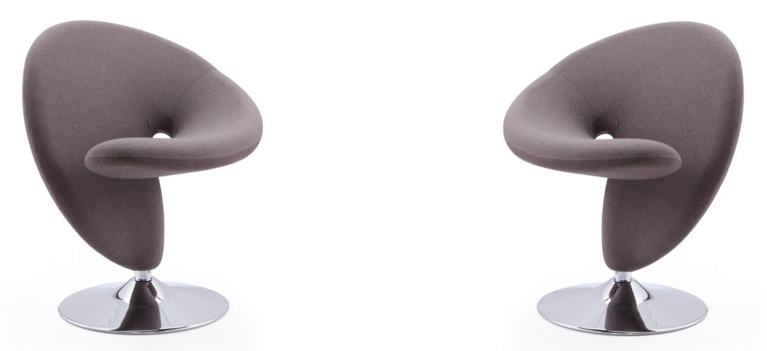 258265580 Curl Swivel Accent Chair (Set of 2) sku 258265580