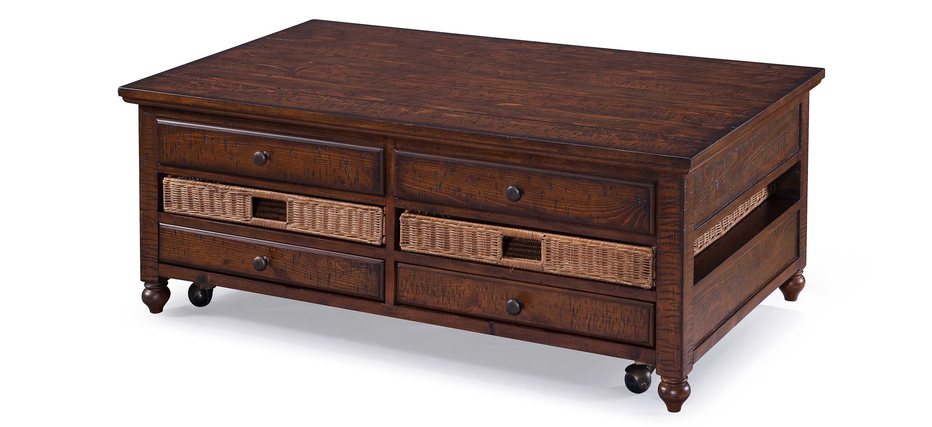 Cottage Lane Wood Rectangular Lift-top Cocktail Table