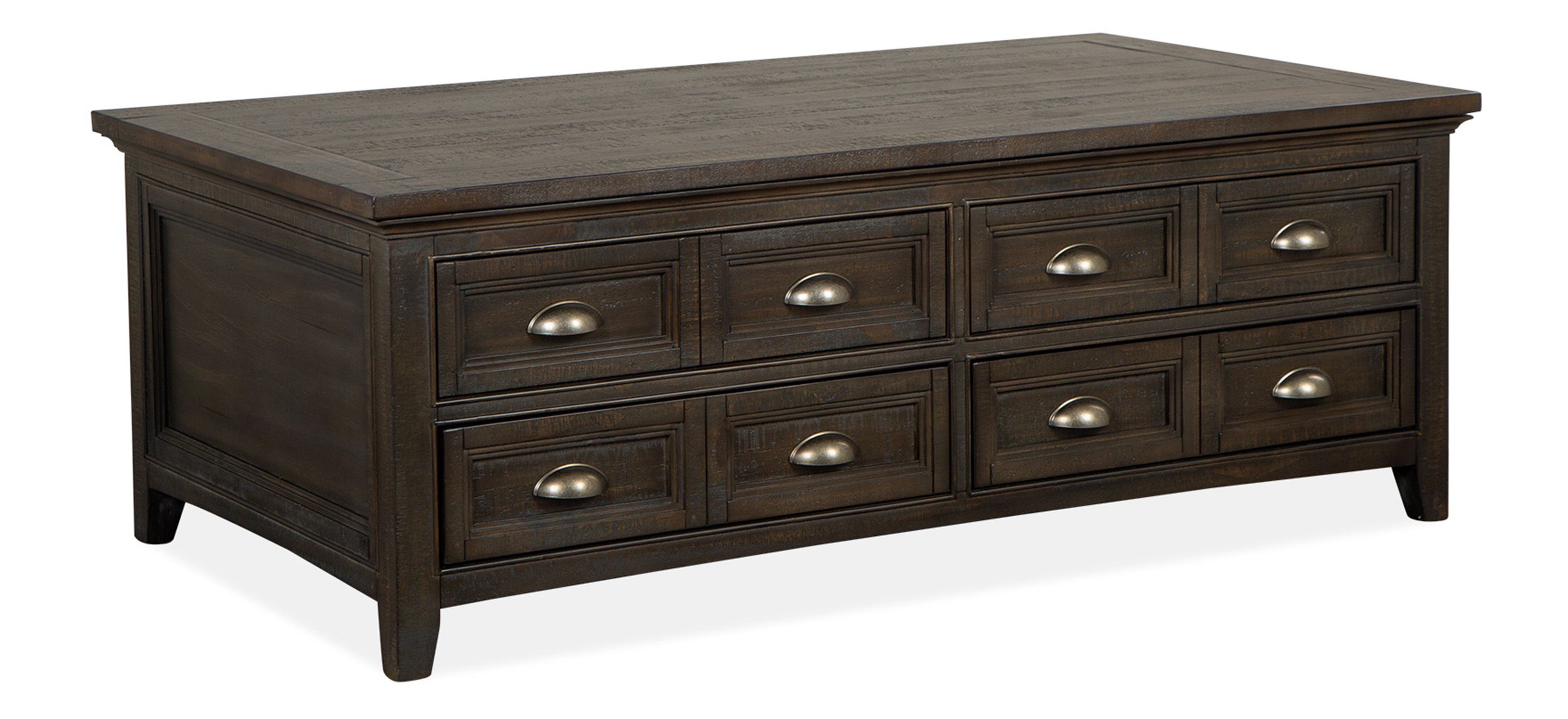 Westley Falls Rectangular Lift-Top Coffee Table w/ Casters