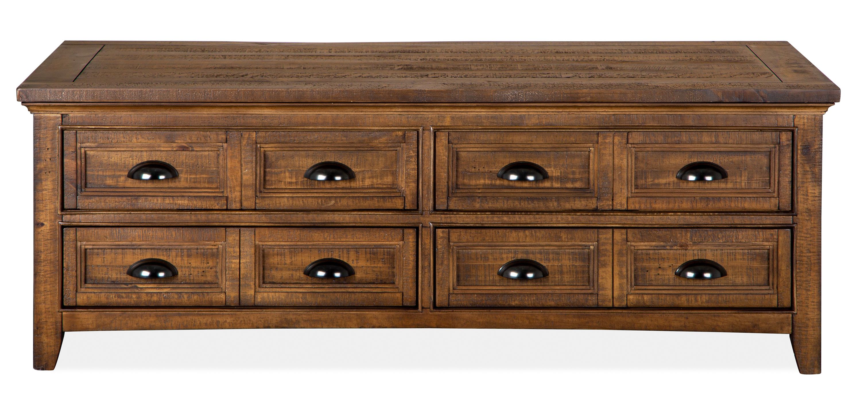 Bay Creek Rectangular Lift-Top Coffee Table w/Casters