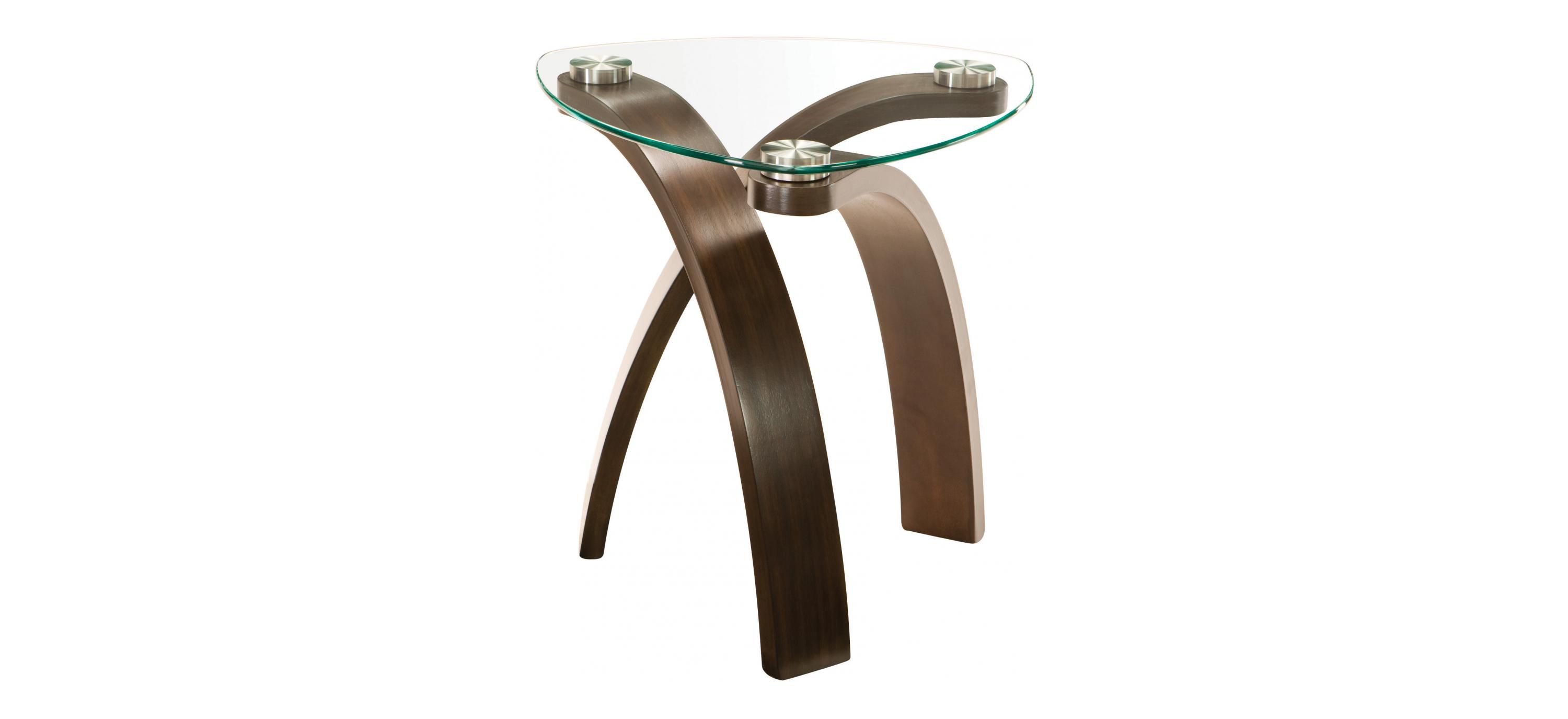 Allure Round Glass End Table