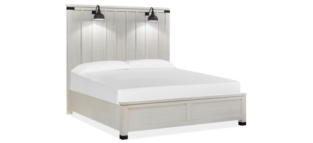 Harper Springs Panel Bed with Lighting