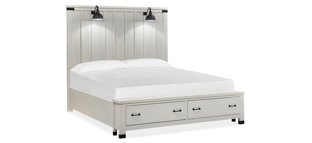 Harper Springs Panel Storage Bed with Lighting