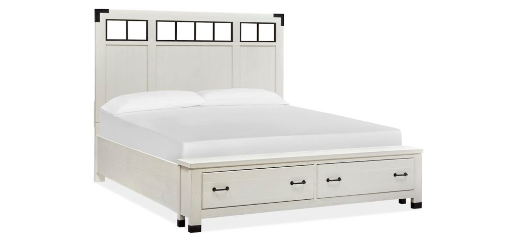 Harper Springs Panel Storage Bed with Metal Accent