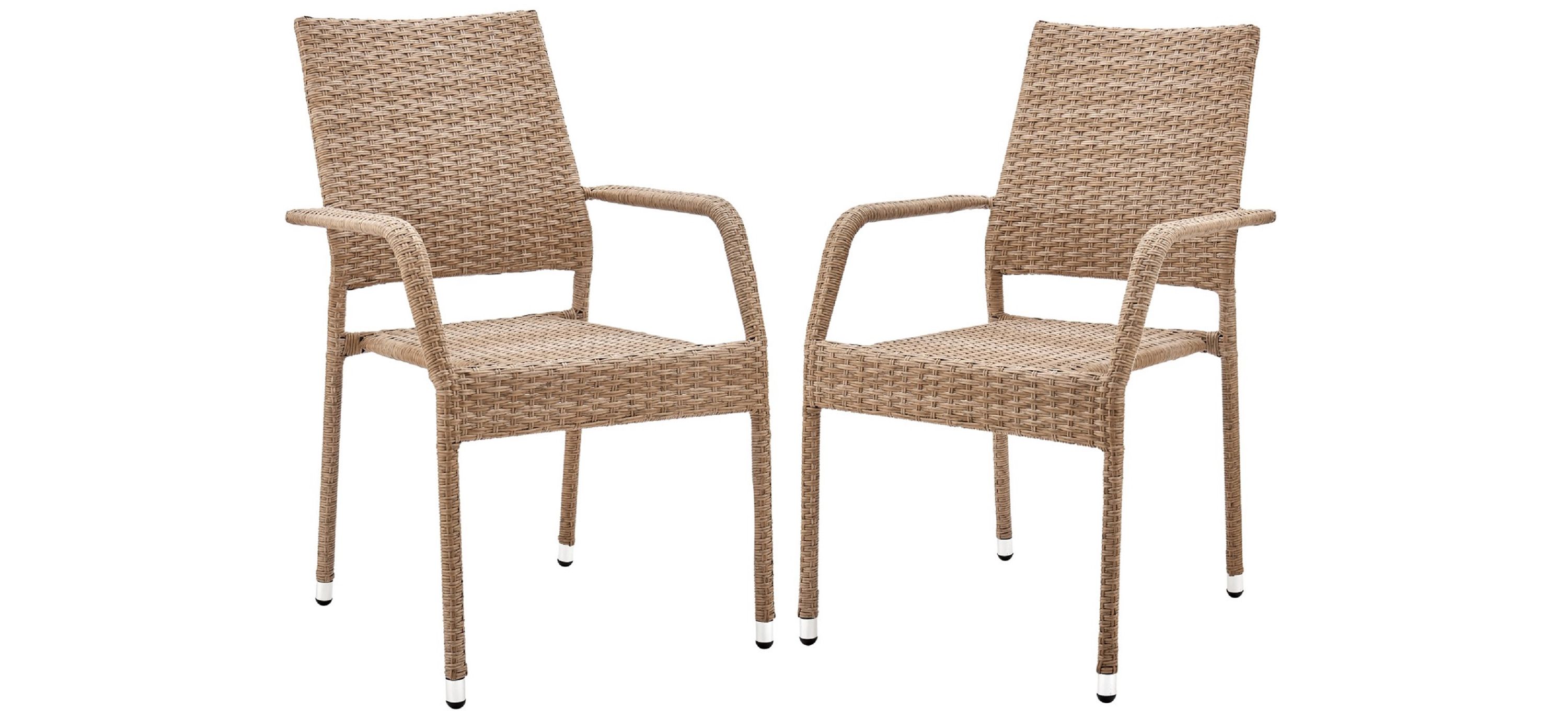 Alinsky Outdoor Patio Dining Armchair - Set of 2