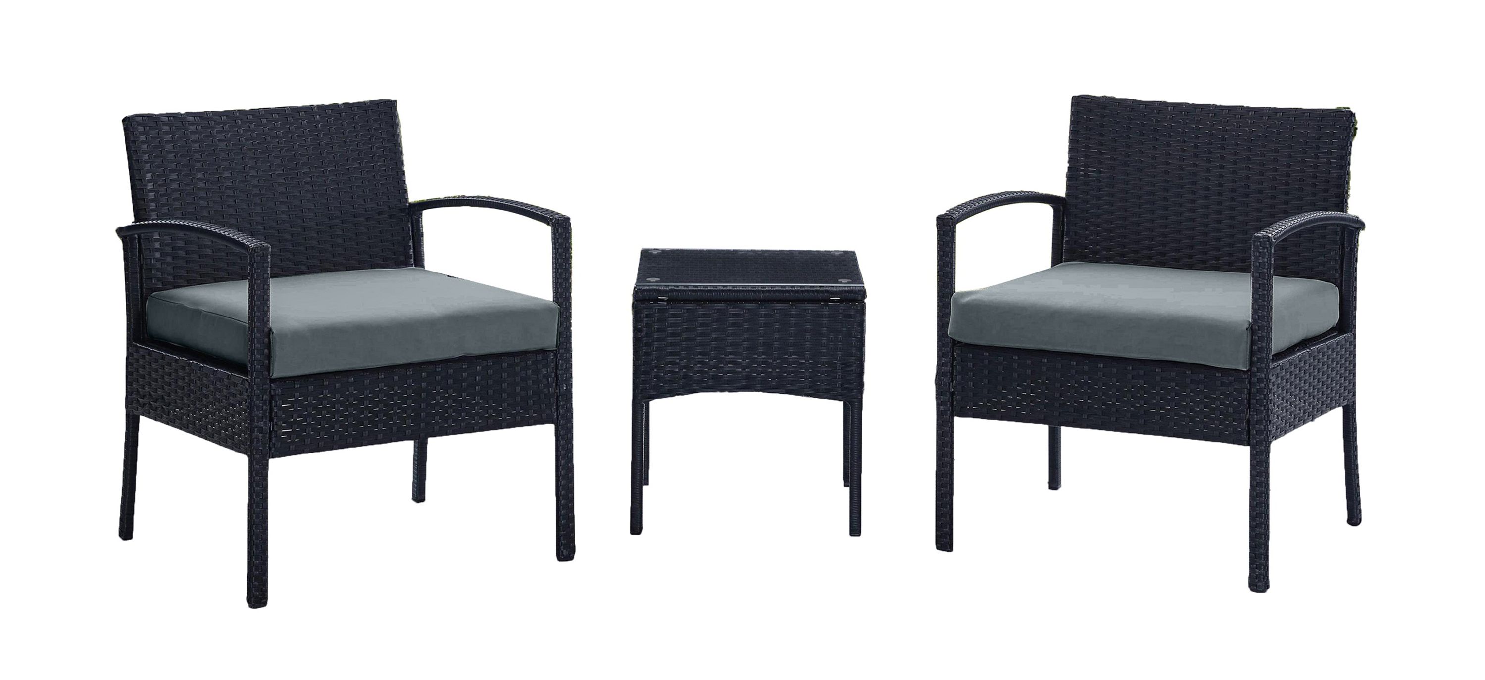 Hansley Outdoor Patio Seating Group with End Table