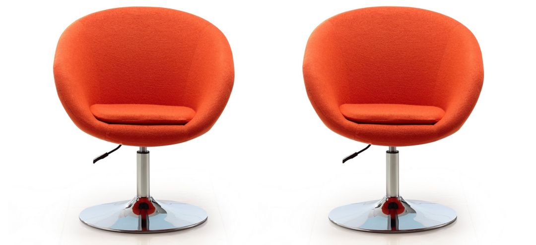 Hopper Swivel Adjustable Height Chair (Set of 2)