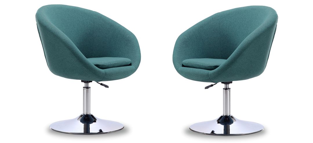 Hopper Swivel Adjustable Height Chair (Set of 2)