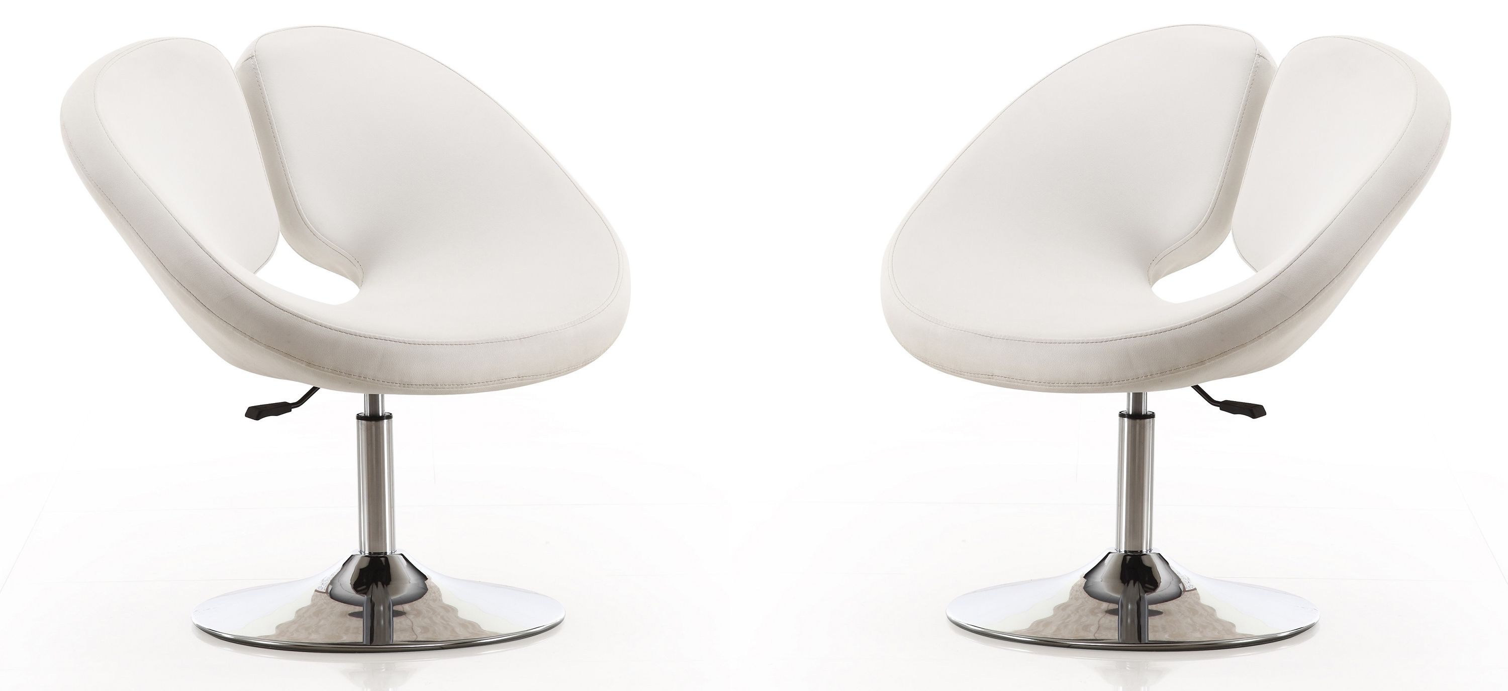 Perch Adjustable Faux Leather Chair (Set of 2)