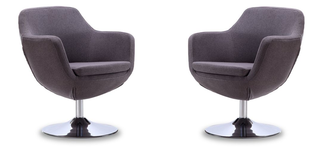 258299550 Caisson Swivel Accent Chair (Set of 2) sku 258299550