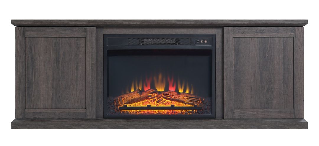 Franklin 60 TV Console with Fireplace