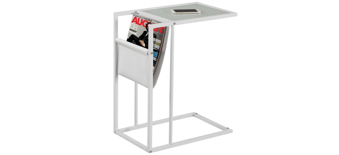 Keuka Rectangular Accent Table with Magazine Holder