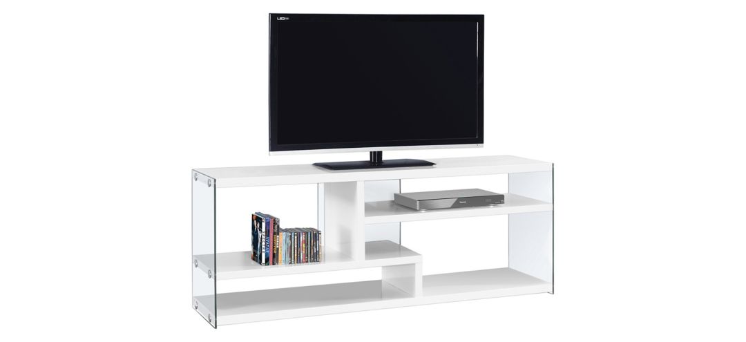 60 Monarch Tempered Glass TV Stand