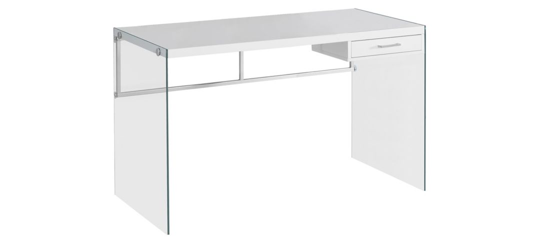 Barnabus Computer Desk with Glass Panels