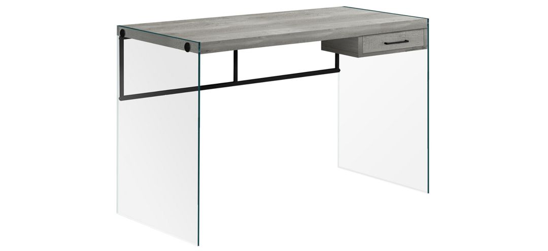 Barnabus Computer Desk with Glass Panels