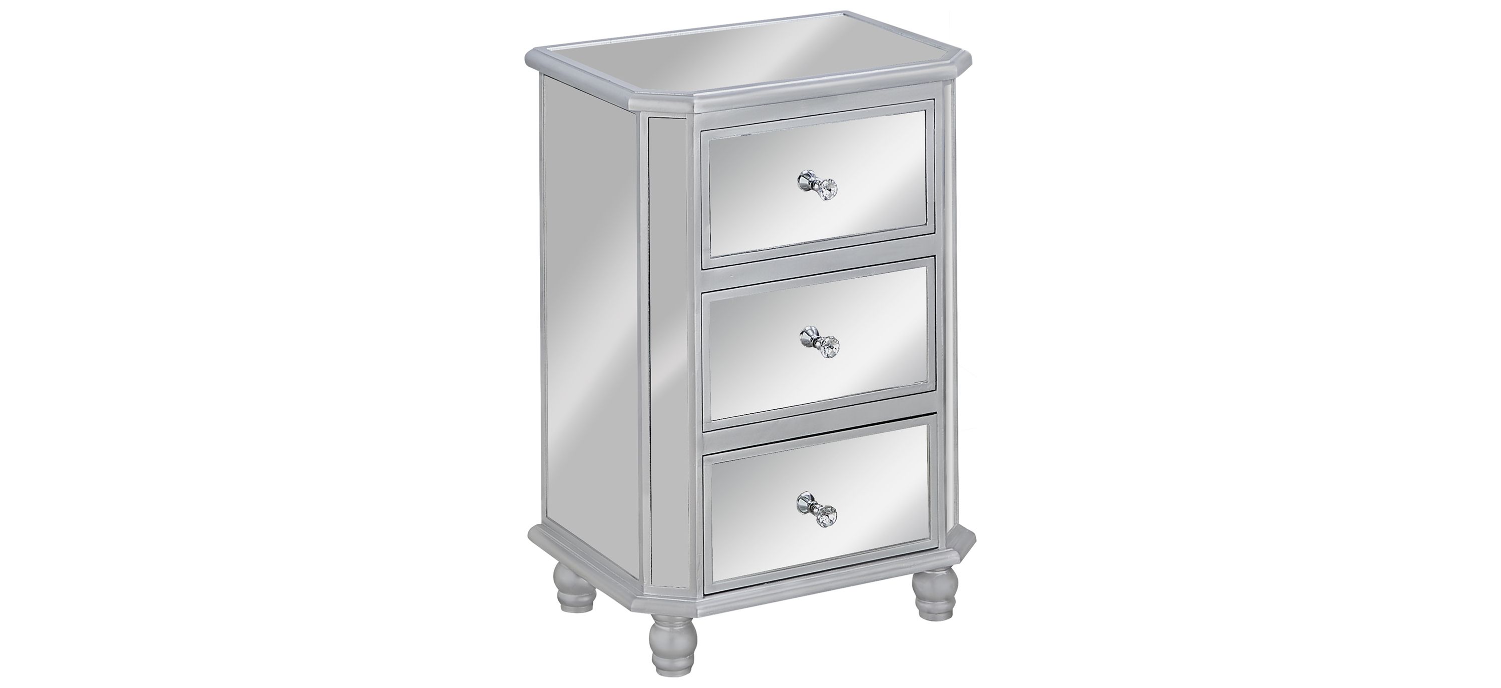 Sheri Three Drawer Nightstand