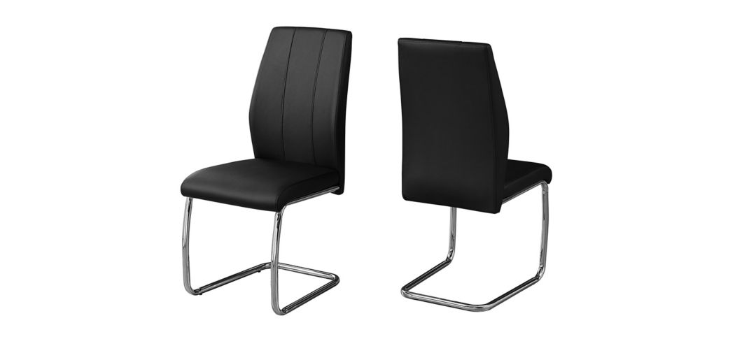 I1076 Monarch Leather Dining Chair- Set of 2 sku I1076