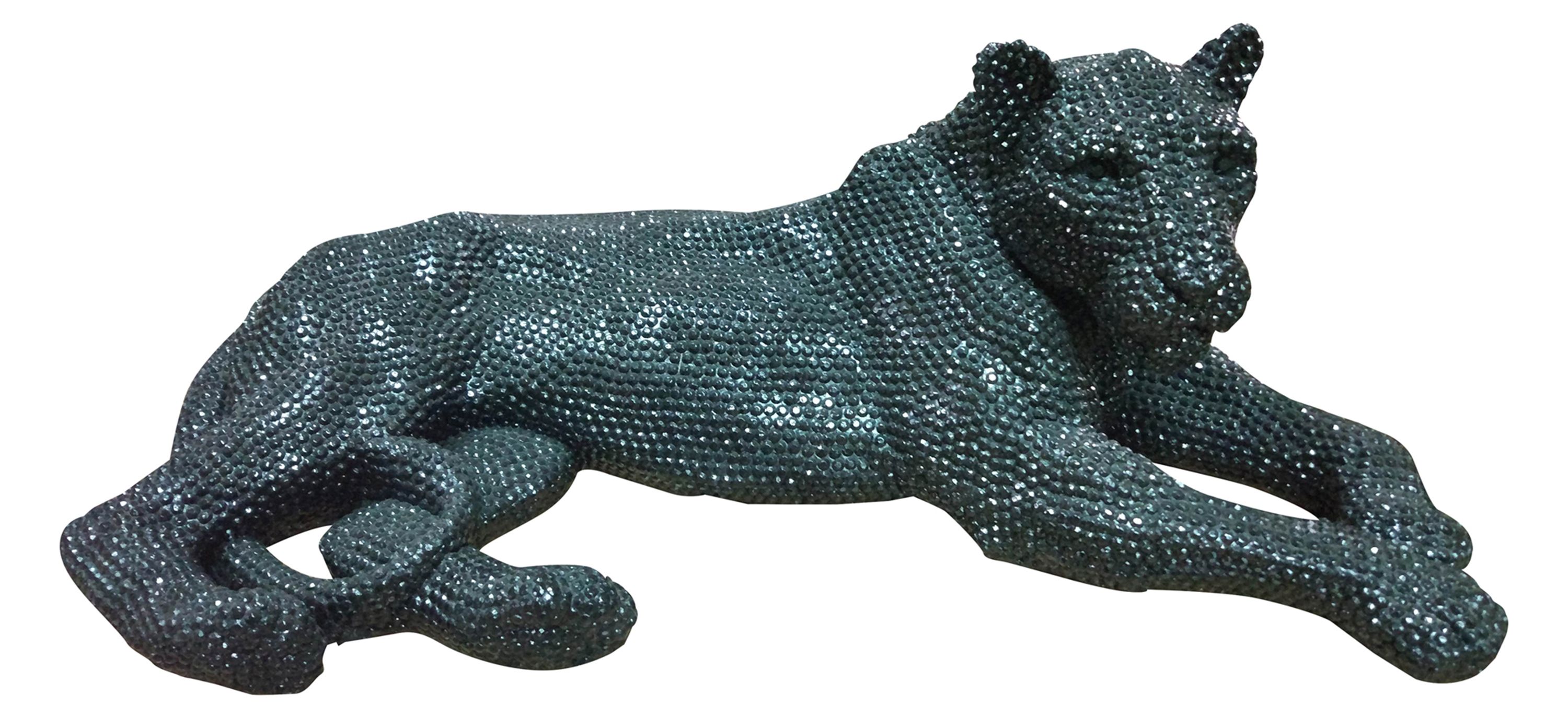 Small Black Panthera Statue