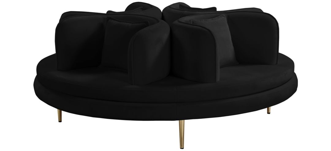 201262710 Circlet Velvet Round Sofa Settee sku 201262710