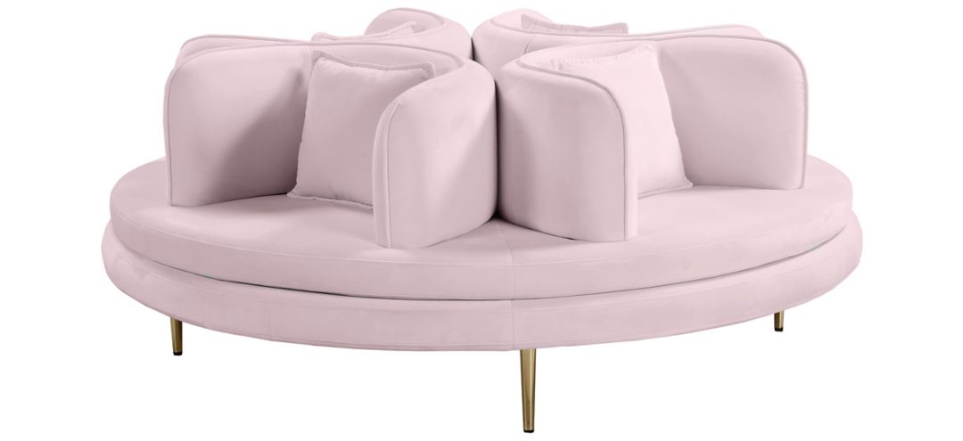 Circlet Velvet Round Sofa Settee