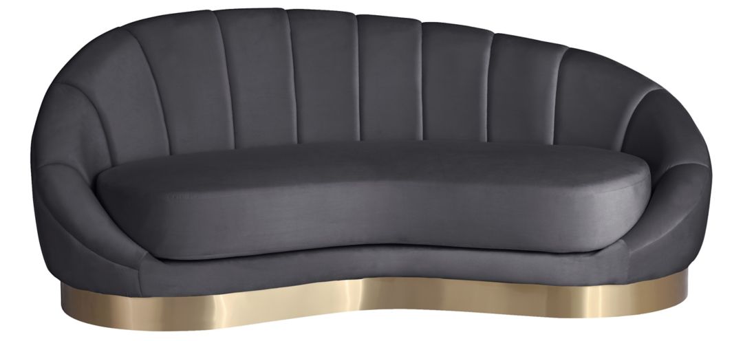 623GREY-CHAISE Shelly Velvet Chaise sku 623GREY-CHAISE