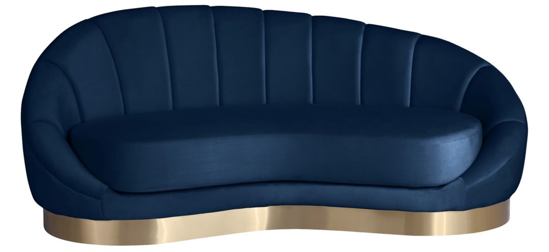 623NAVY-CHAISE Shelly Velvet Chaise sku 623NAVY-CHAISE