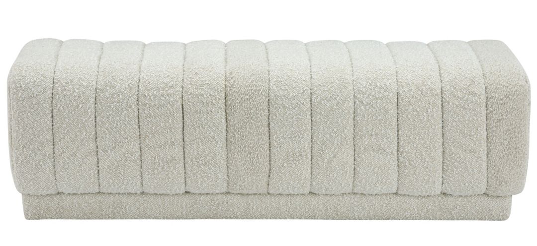 Heathrow Boucle Fabric Ottoman/Bench