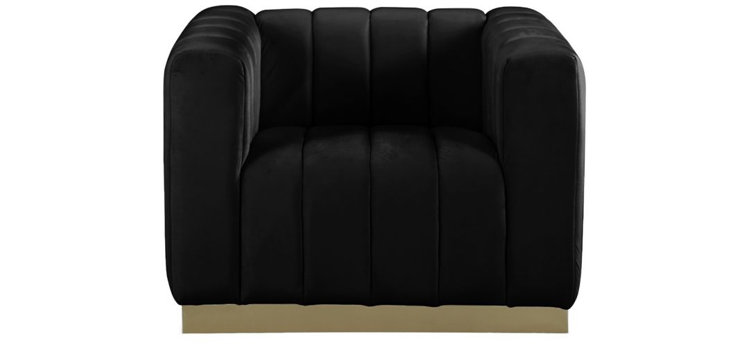 603BLACK-C Marlon Velvet Chair sku 603BLACK-C