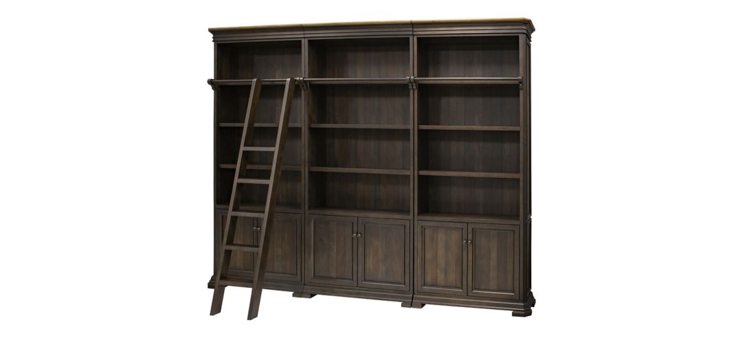 Sonoma Executive Bookcase Wall With Ladder