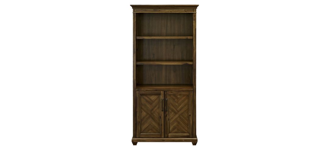 Porter Traditional Wood Bookcase With Doors