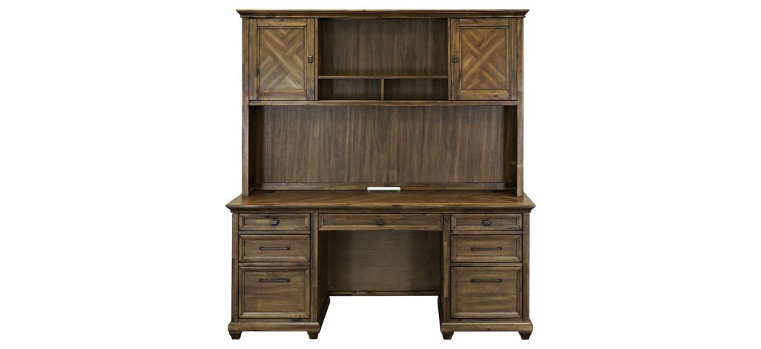 Porter Traditional Wood Hutch With Doors