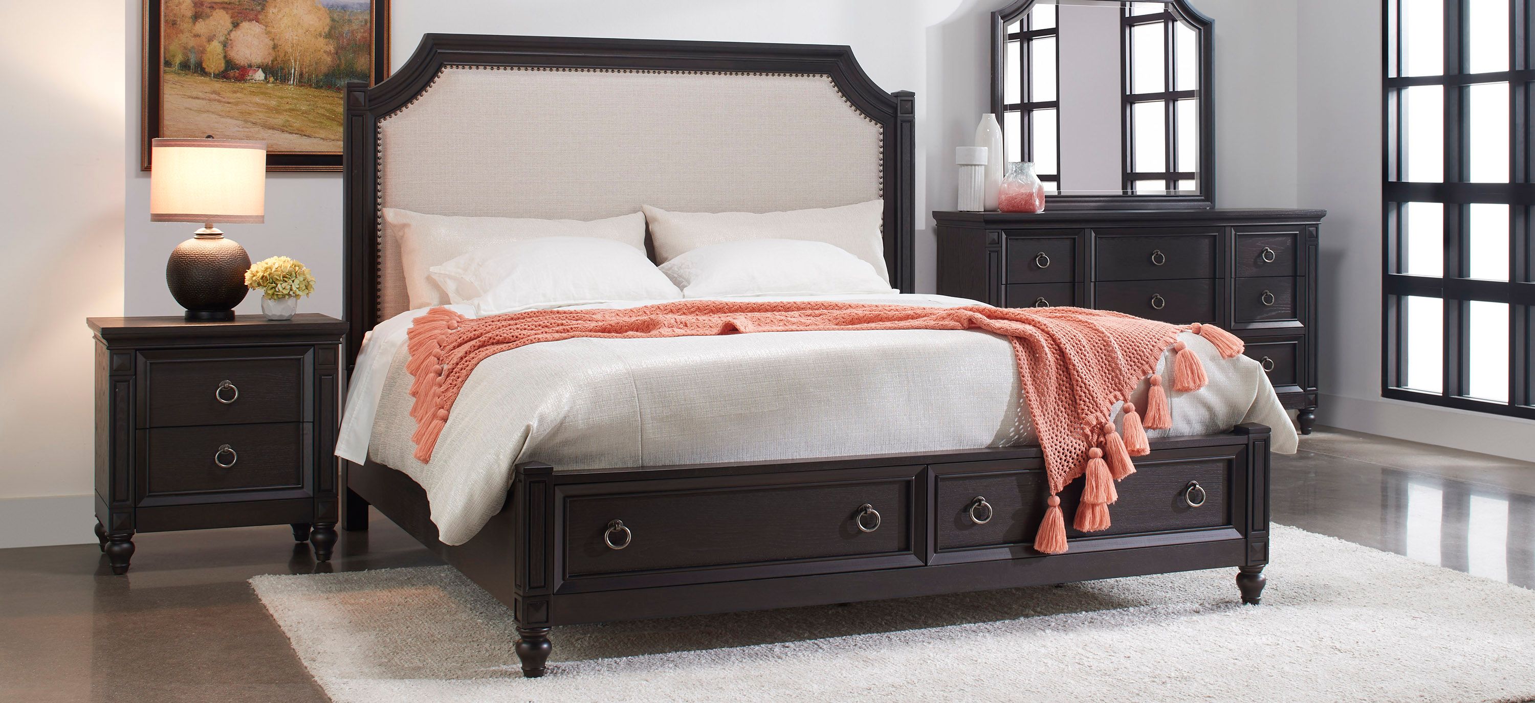 Donatella 4-pc. King Platform Storage Bedroom Set