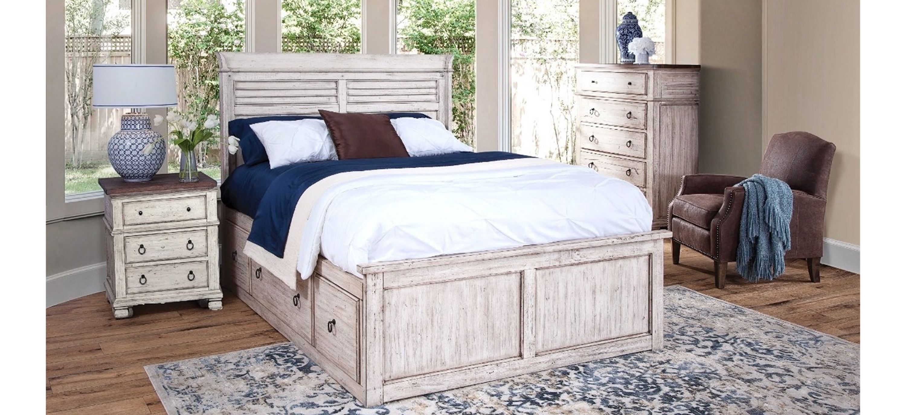 Belmont 3-pc King Captains Storage Bed
