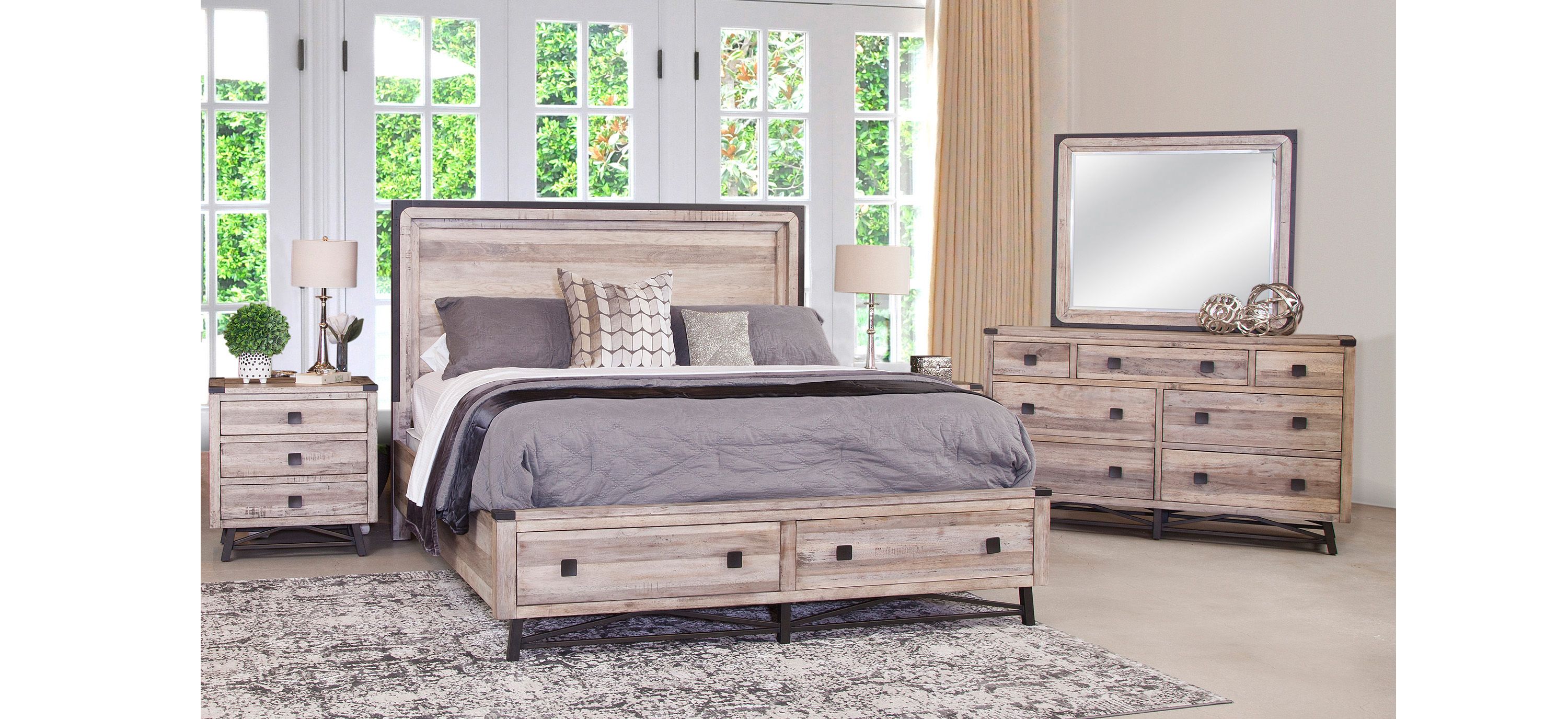 Brentwood 4-pc. Platform Storage King Bedroom Set