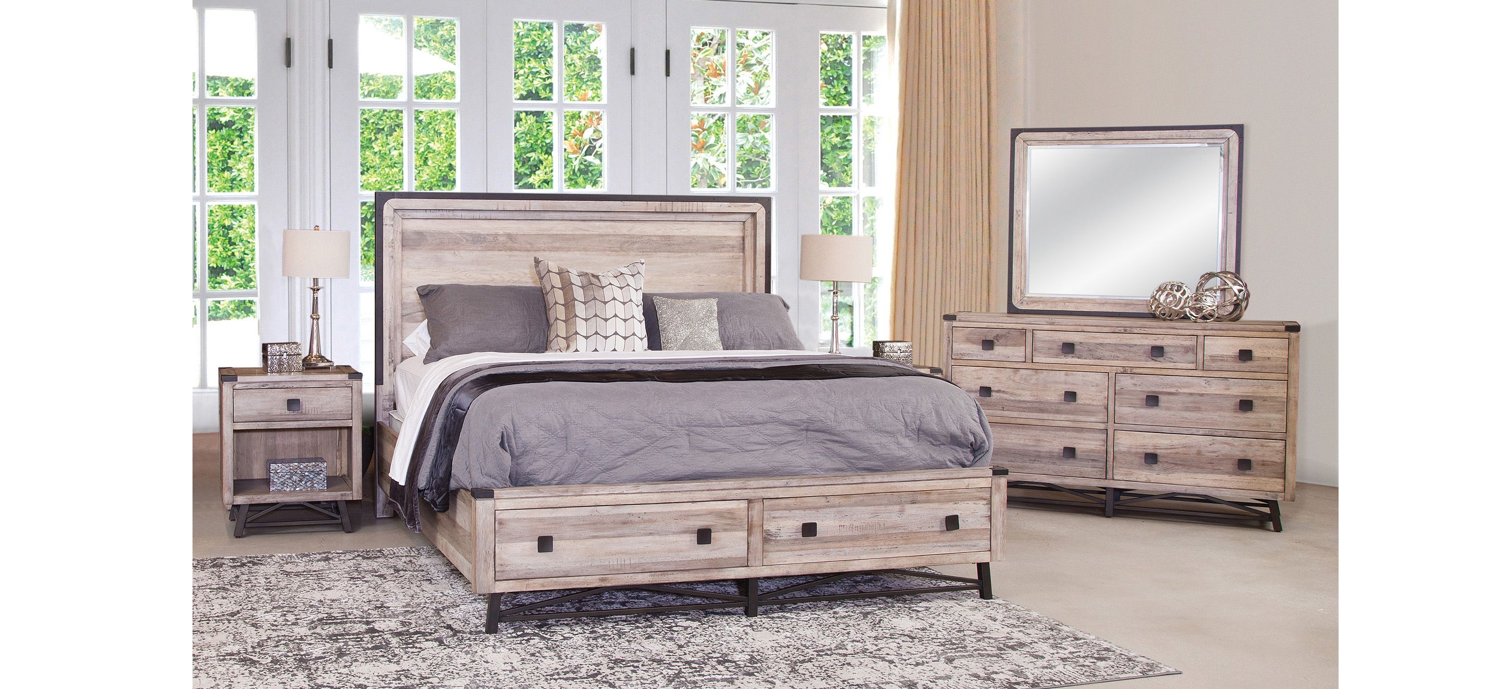 Brentwood 4-pc. Platform Storage Queen Bedroom Set