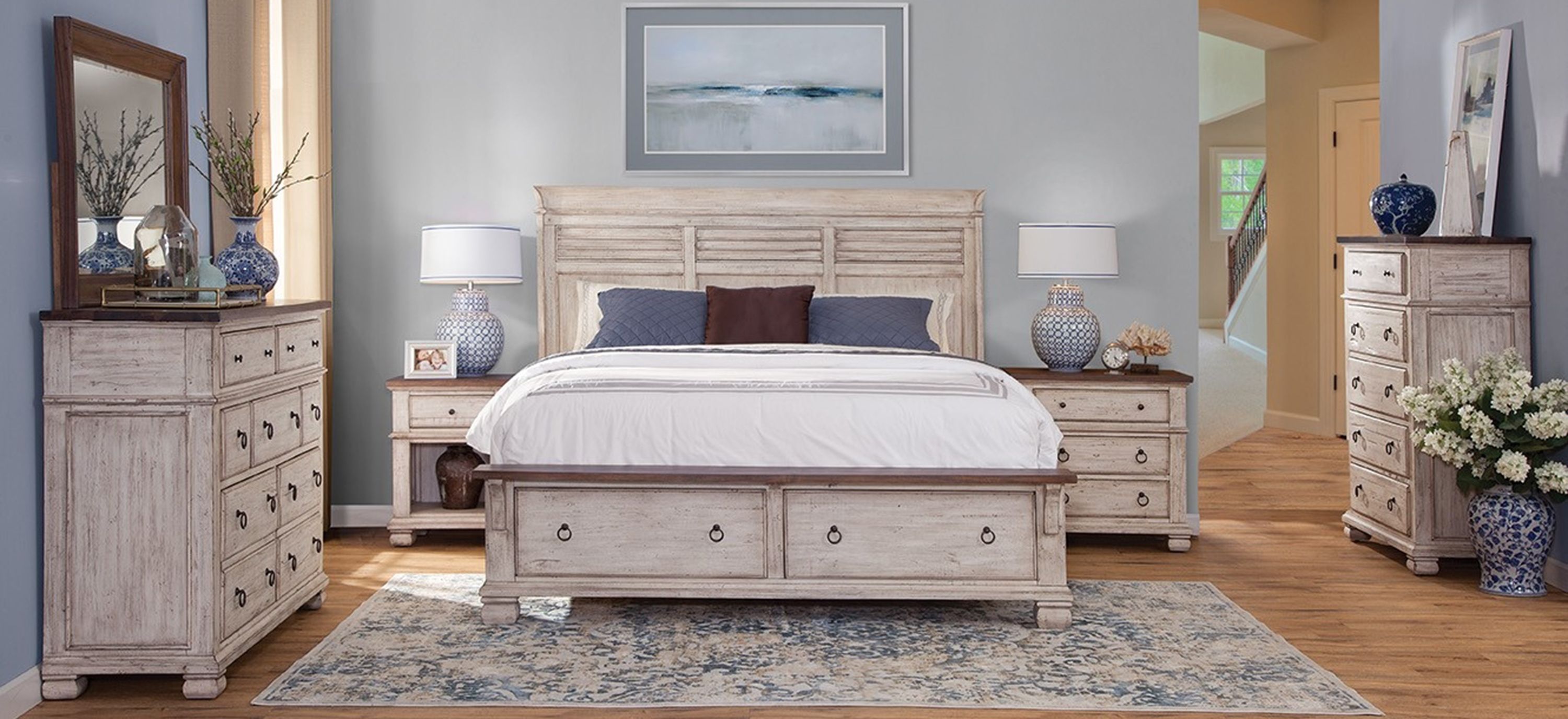 Belmont 4-pc Queen Storage Bedroom Set