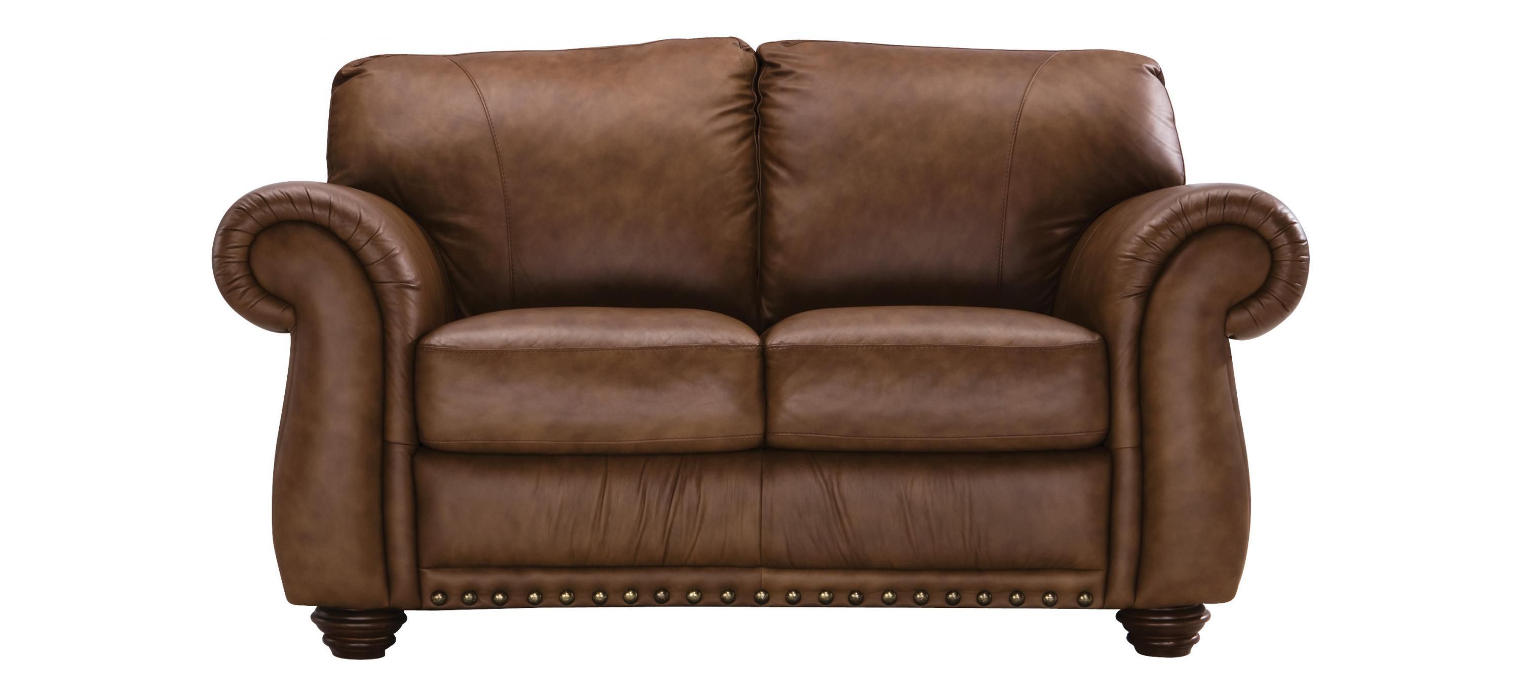 Elba Leather Loveseat