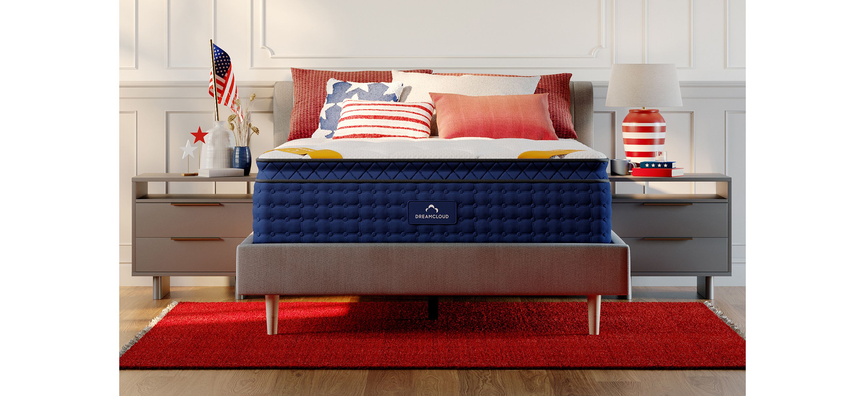 $200 off DreamCloud Premier Pillow Top 16 Firm Hybrid Mattress with Free