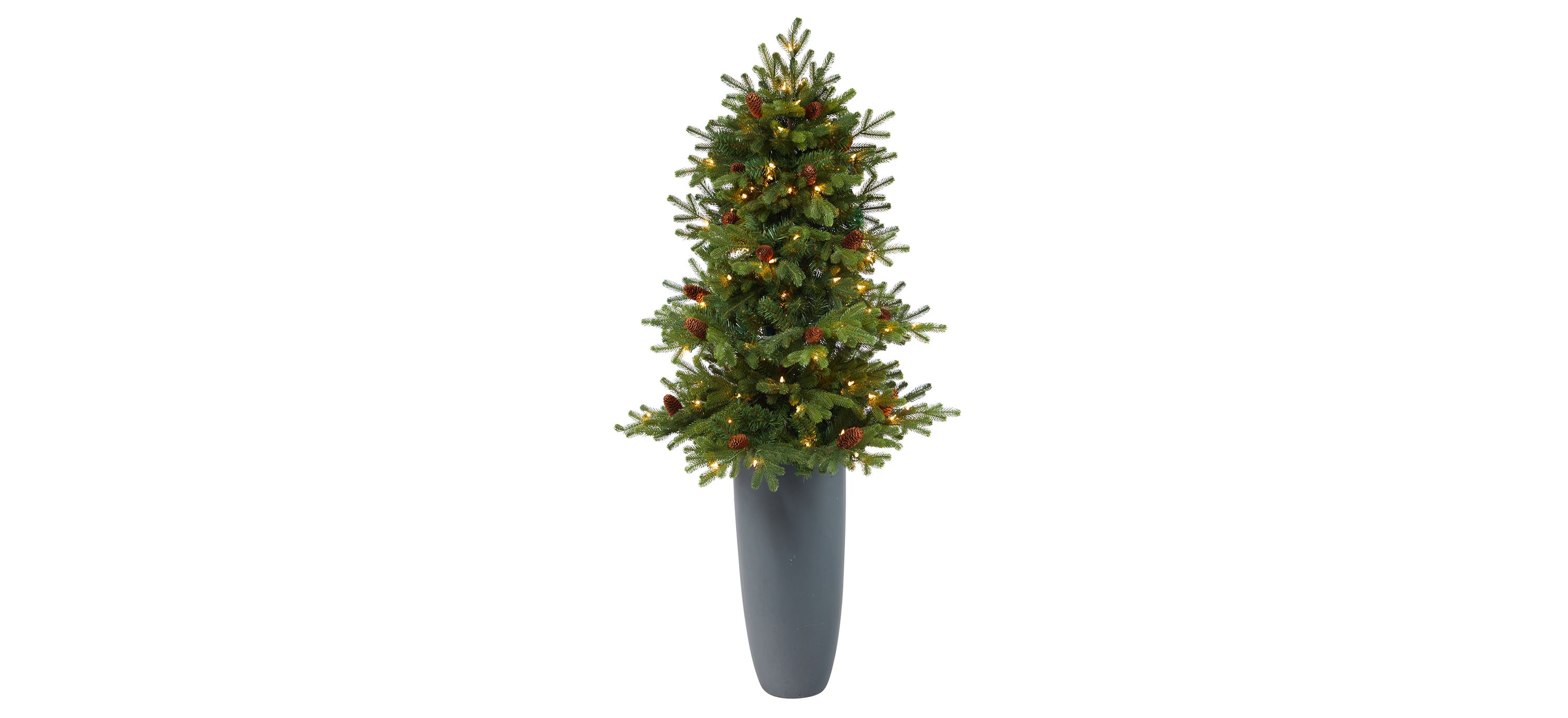 5 Pre-Lit Yukon Mountain Fir Artificial Tree