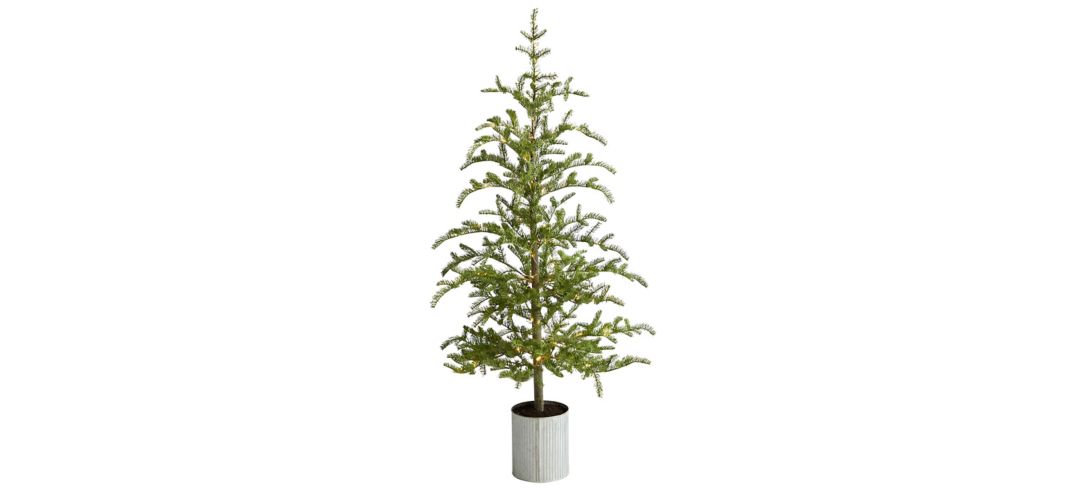 5.5' Pre-Lit Pine Artificial Tree