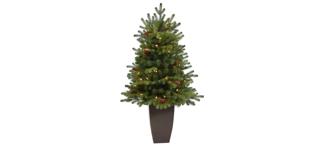 3.5 Pre-Lit Yukon Mountain Fir Artificial Tree