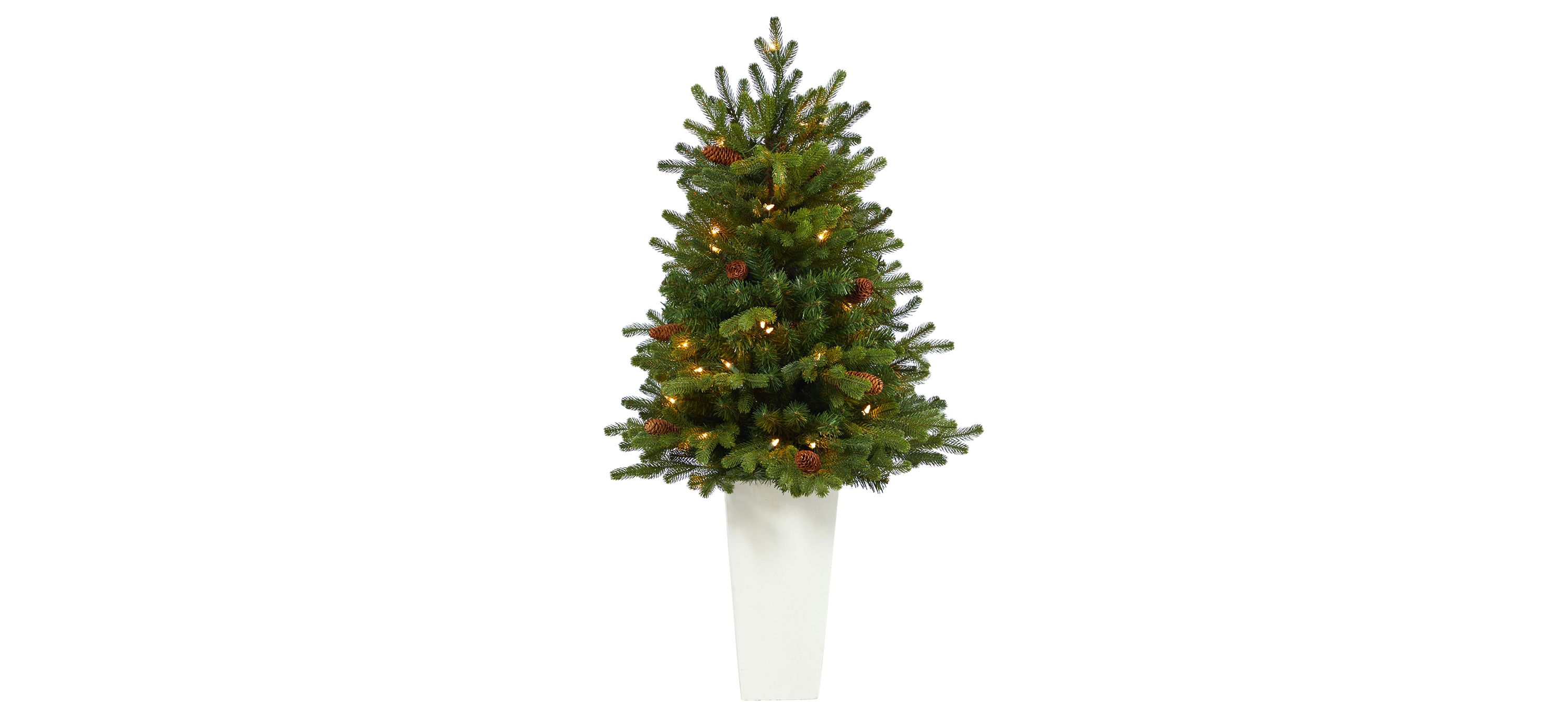 3.5 Pre-Lit Yukon Mountain Fir Artificial Tree
