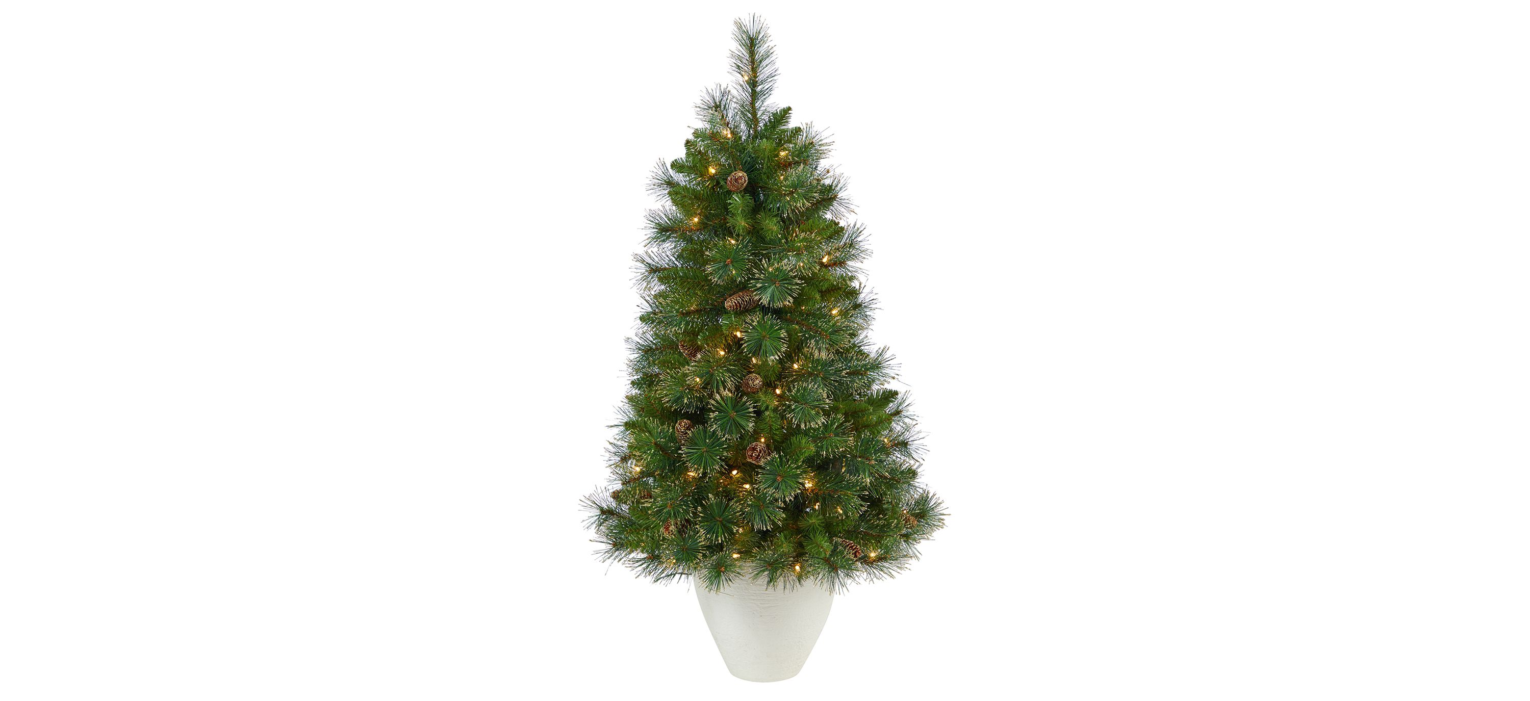 50 Pre-Lit Golden Tip Washington Pine Artificial Tree