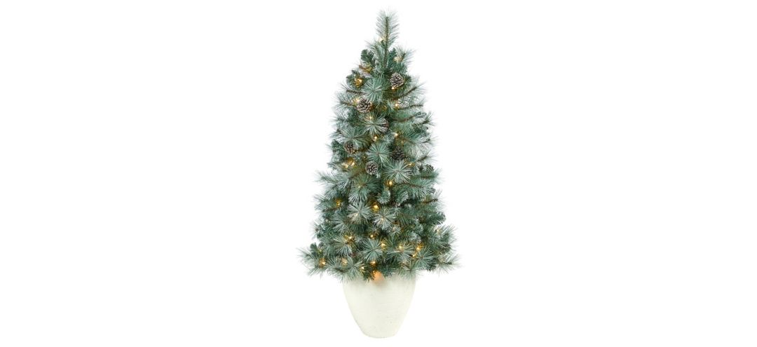 "50"" Pre-Lit Frosted Tip British Columbia Mountain Pine Artificial Tree"